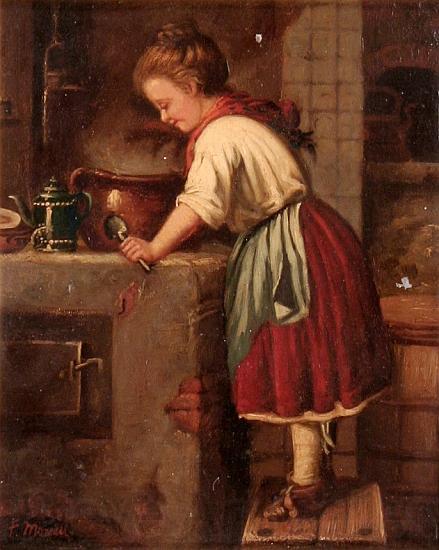 Gustave Moreau La jeune cuisiniere France oil painting art